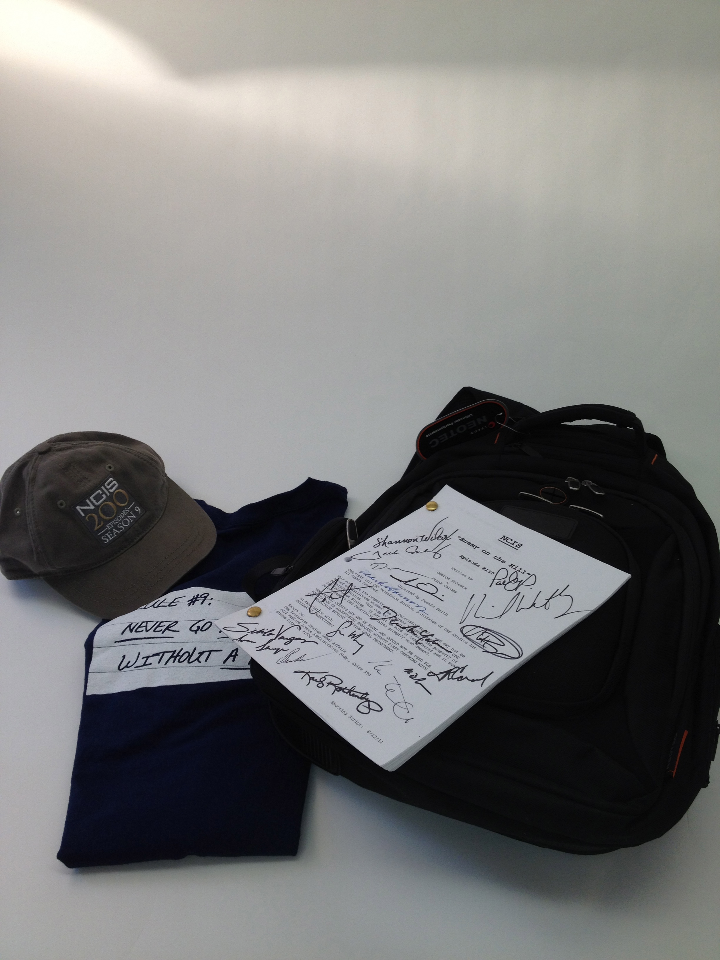 Charitybuzz Official NCIS Backpack Filled with NCIS Goodies Including