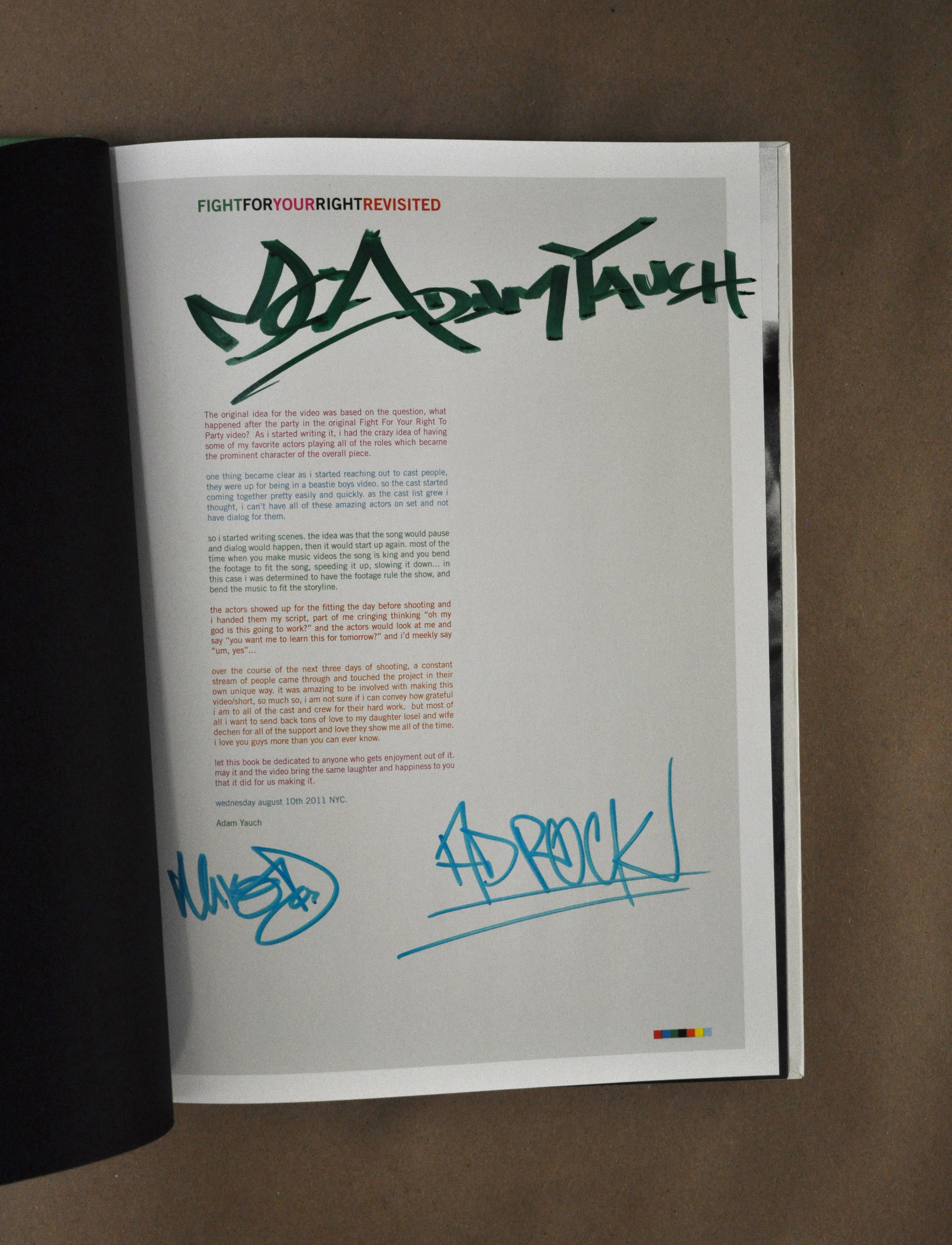 Charitybuzz Treasure A Copy Of Fight For Your Right Hot Sauce Committ Lot 296744