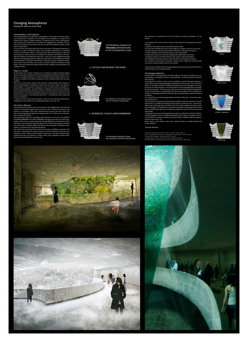 <img src="http://s3.amazonaws.com/charitybuzz-assets/images/guggenheim/logo.jpg"><br><i>Contemplating the Void</i><br> Artwork by Giancarlo Mazzanti Arquitectos (in collaboration with Pablo Forero and Julián Restrepo of Taller 301 and Catalina Ortiz)