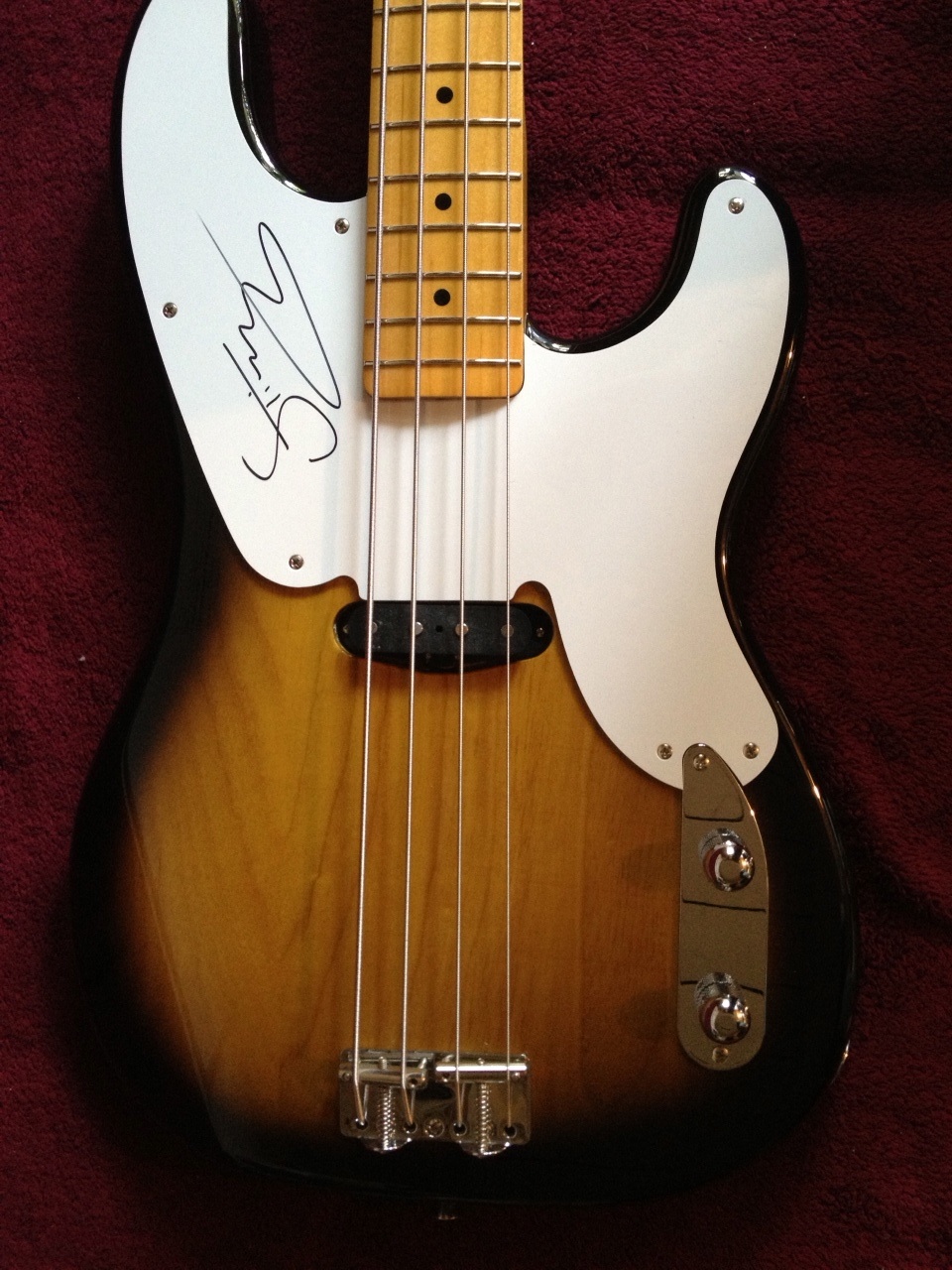Charitybuzz Take Home a Signed Fender® Sting Precision Bass® Guitar