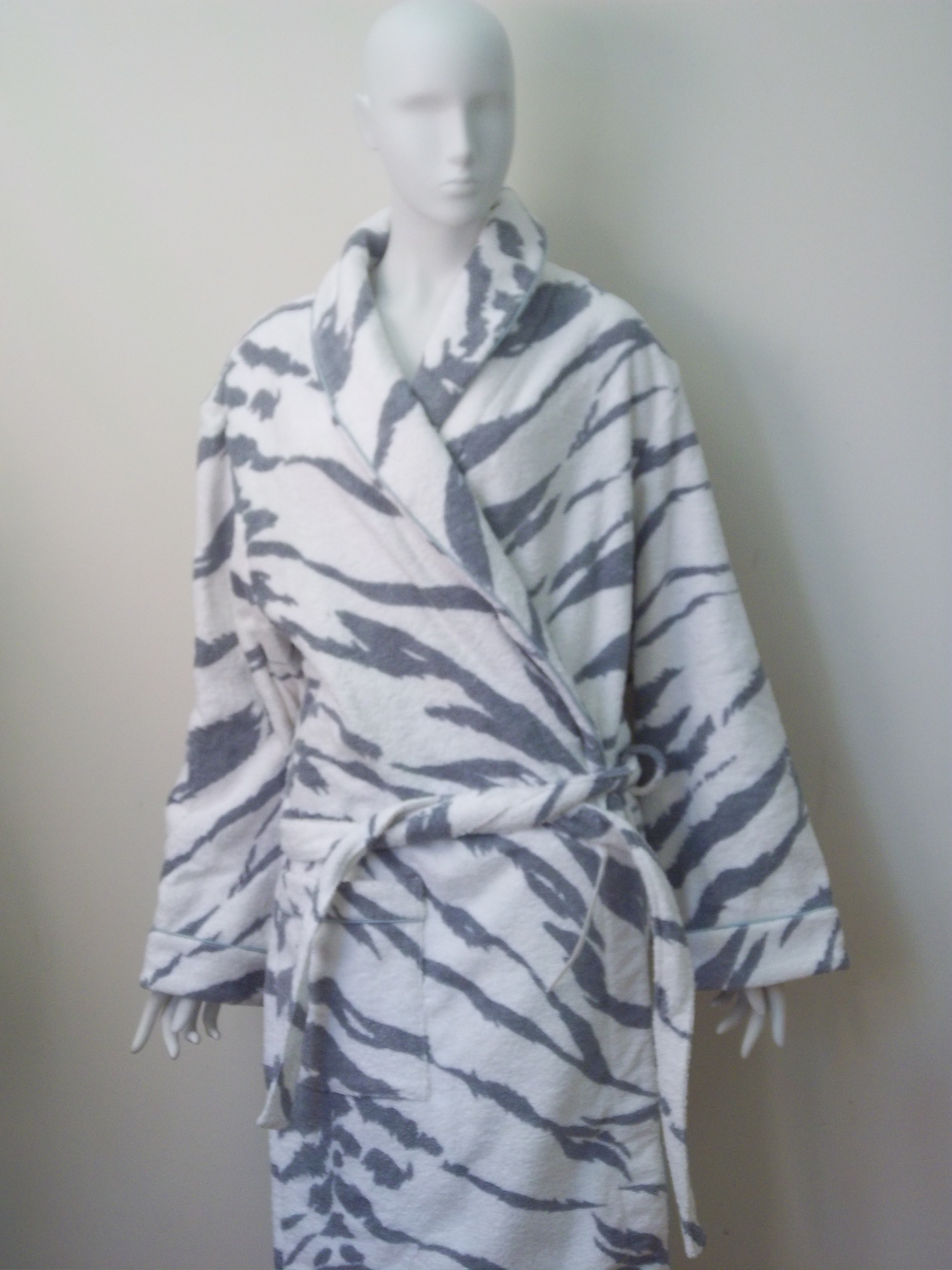 Charitybuzz Take Home This Luxurious D. Porthault Grey Tiger Print