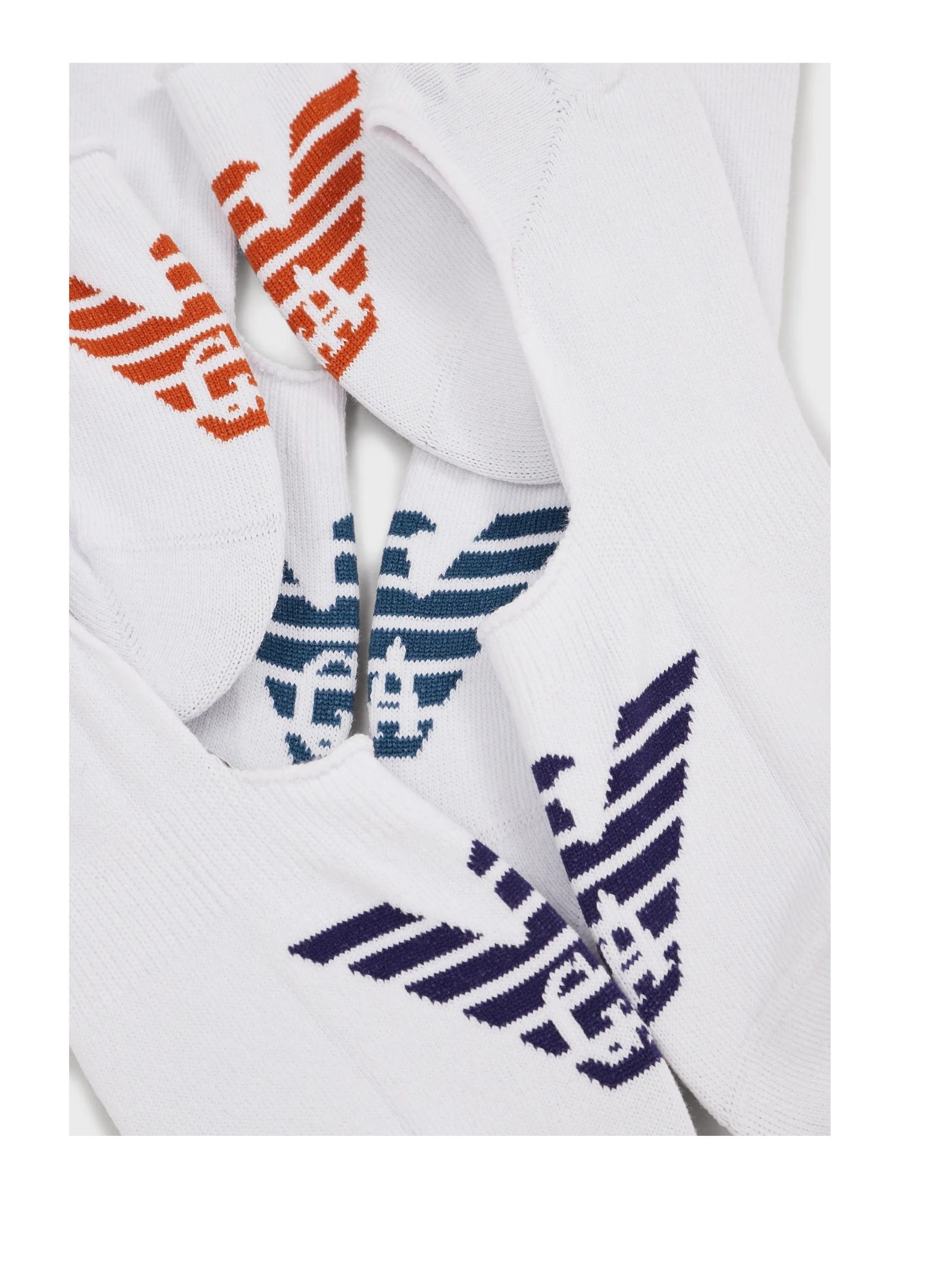 Pack 3 fantasmini con aquila jacquard - EMPORIO ARMANI - Chenzo