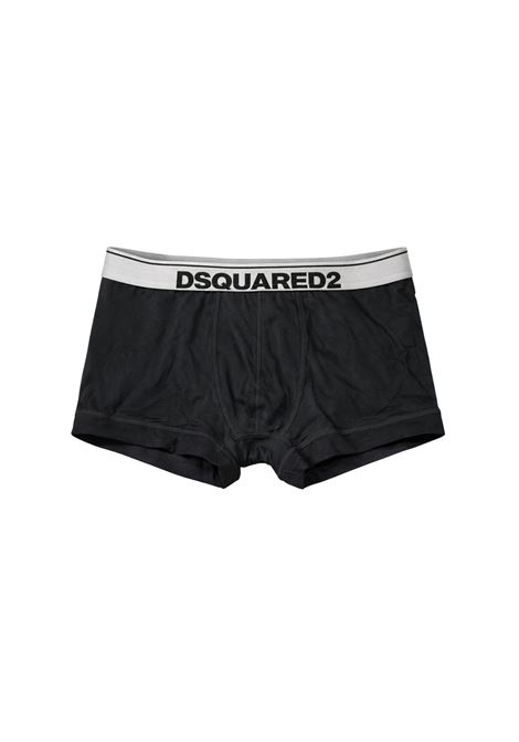 DSQUARED2  Boxer Uomo con Fascia Logo DSQUARED2 | D9LC61550NERO