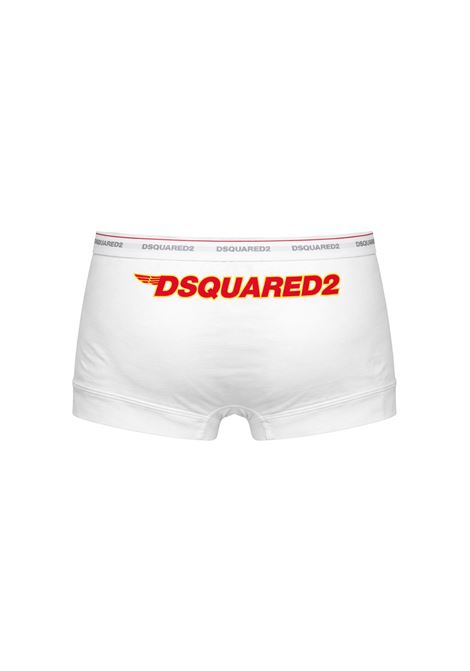 DSQUARED2  Boxer uomo con logo maxi posteriore DSQUARED2 | 62210BIANCO