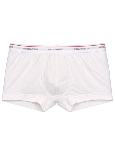 DSQUARED2  Boxer Uomo con Stampa Logo Posteriore DSQUARED2 | 62220BIANCO