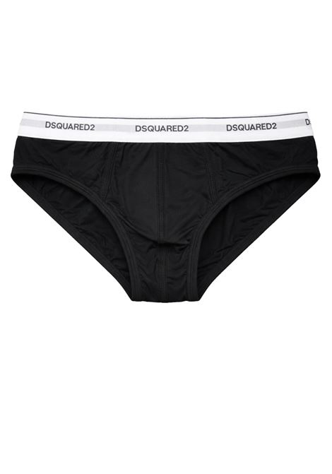 DSQUARED2  Slip uomo in cotone stretch con logo DSQUARED2 | D9L61063020016