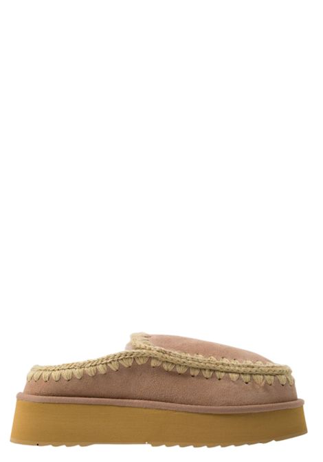 Sabot Eskimo Platform Beige Mou | 681004CAM