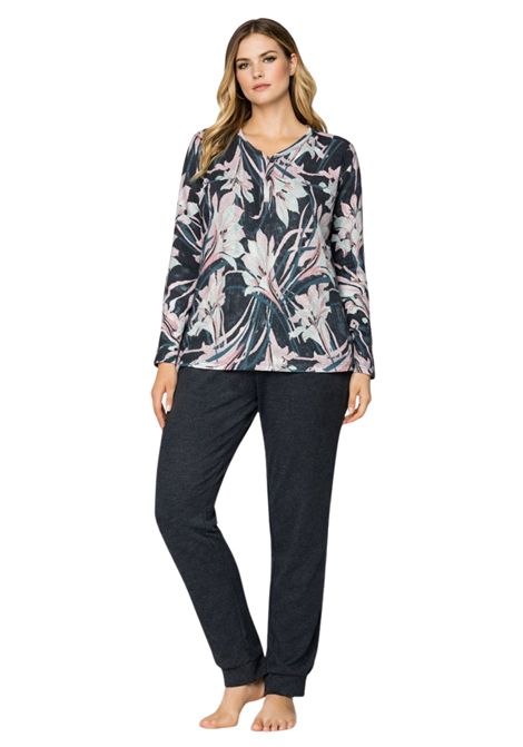 Pigiama Donna in Caldo Cotone  Fantasia Floreale Bisbigli | BR2771030001