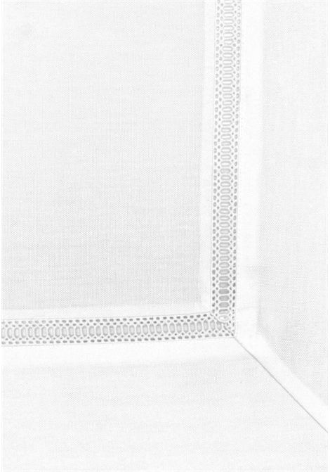 Tovaglia Blumarine Medici Bianco 180x300 con gigliuccio e logo ricamato BLUMARINE | 10301025304