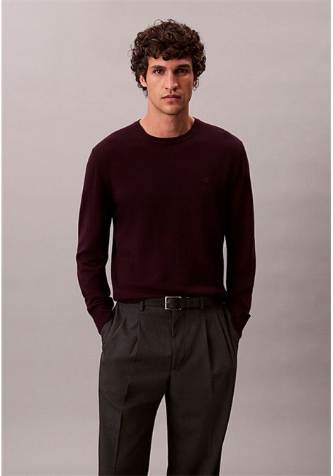 Maglione classico in lana merino Calvin Klein | LV04LB305GGR9