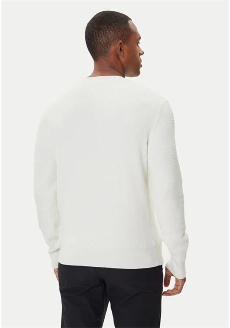 Maglione girocollo in cotone testurizzato Calvin Klein | LV04LB327GYAS