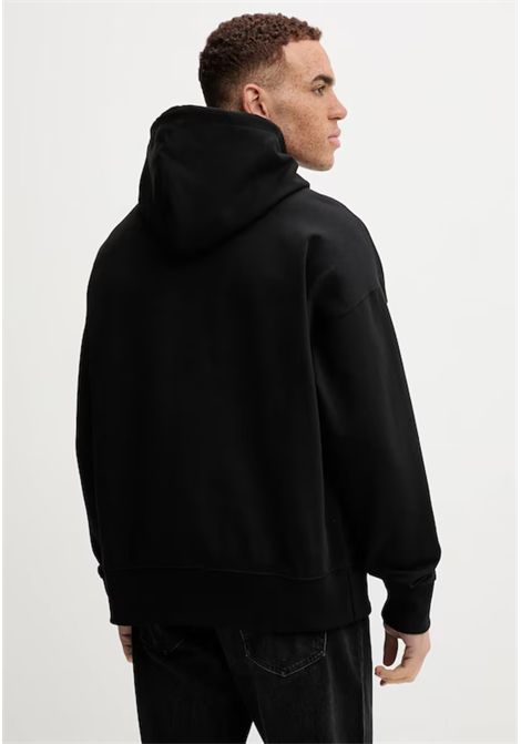 Felpa con cappuccio in maglia elasticizzata Calvin Klein | LV14LD225GUB1