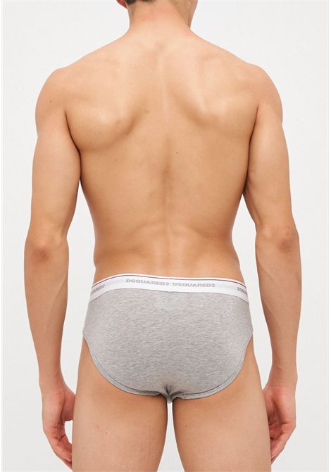 Set 3 Slip Uomo Bianco, Nero e Grigio DSQUARED2 | DCX300060BIANCOGRIGIONERO