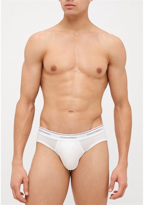 Set 3 Slip Uomo Bianco, Nero e Grigio DSQUARED2 | DCX300060BIANCOGRIGIONERO