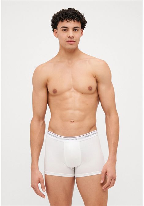 Set 3 Boxer Uomo Bianco, Grigio e Nero DSQUARED2 | DCX310060BIANCOGRIGIONERO