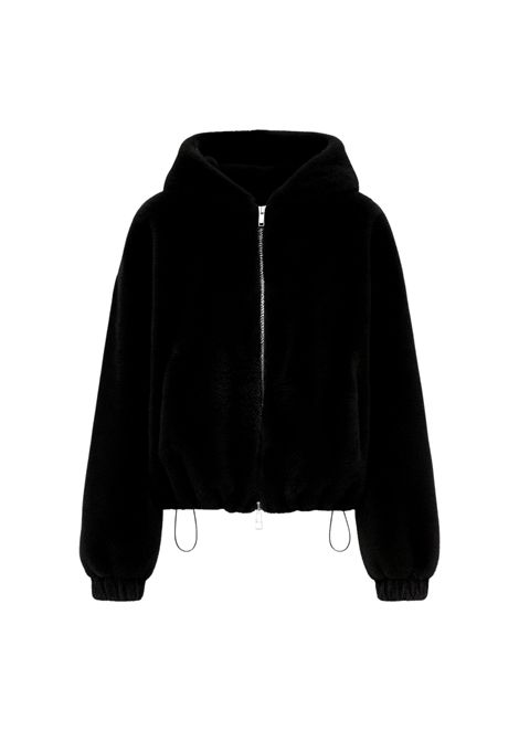 Giacca bomber in finta pelliccia con cappuccio Fracomina | WC4004O44501053