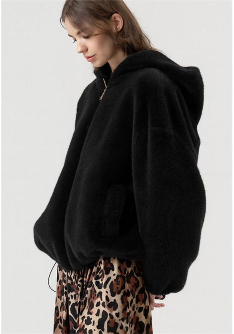 Giacca bomber in finta pelliccia con cappuccio Fracomina | WC4004O44501053