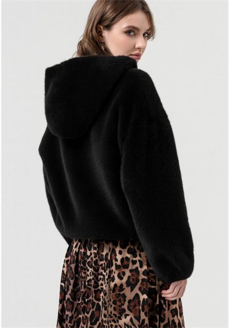 Giacca bomber in finta pelliccia con cappuccio Fracomina | WC4004O44501053