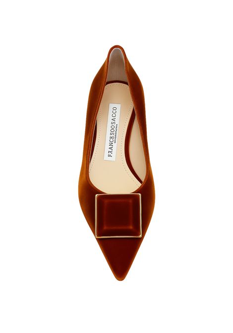 Décolleté Francesco Sacco in velluto con fibbia FRANCESCO SACCO | 7141Rugine