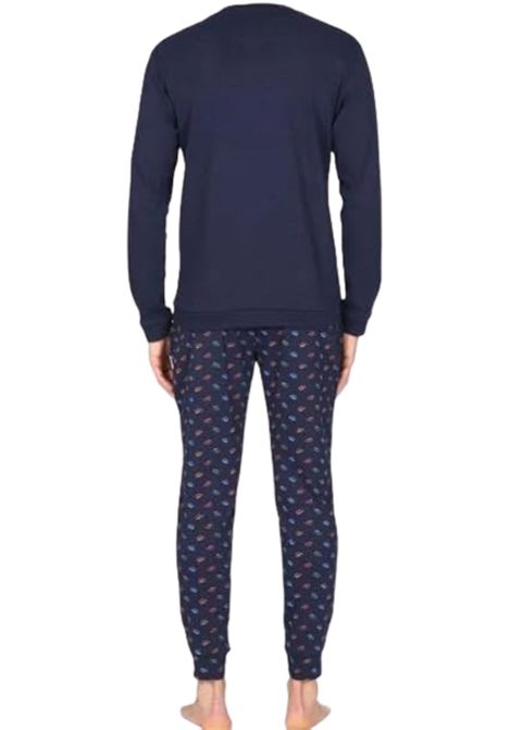 Julipet  Pigiama lungo serafino in cotone interlock JULIPET | JAL420624