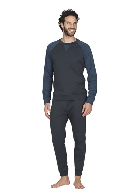 Completo girocollo in pregiato cotone supima, modello tuta JULIPET | JAL435103