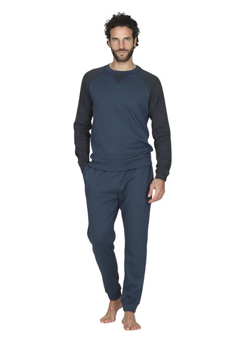 Completo girocollo in pregiato cotone supima, modello tuta JULIPET | JAL435103