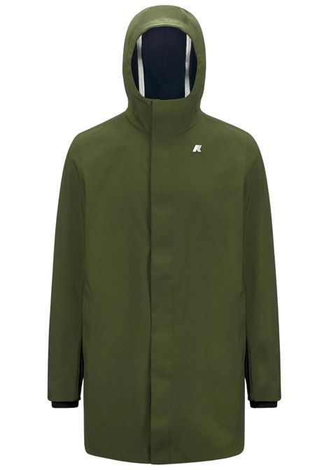 MARLYN BONDED Giacca Impermeabile Uomo Verde Cobalto con Fodera in Pile K-way | K7126UWAF0