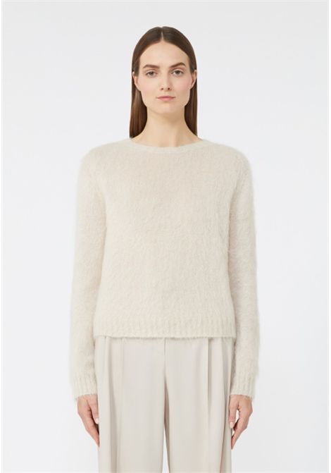 Maglia girocollo in filato di misto mohair Max Mara Studio | ACETO002