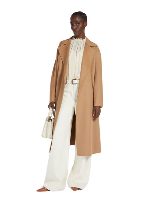 Cappotto in lana, cachemire e seta con cintura Max Mara Studio | CLES024
