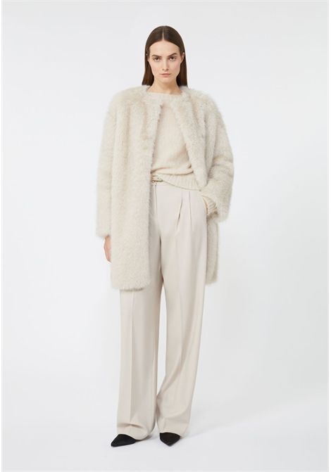 Cappotto in tessuto effetto faux fur Max Mara Studio | EROS002