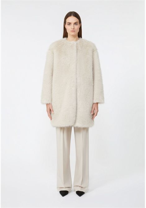 Cappotto in tessuto effetto faux fur Max Mara Studio | EROS002
