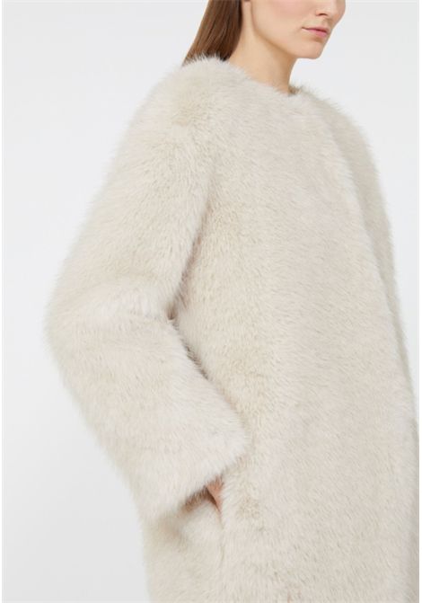 Cappotto in tessuto effetto faux fur Max Mara Studio | EROS002