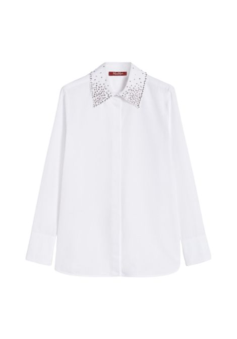 Camicia in popeline con cristalli Max Mara Studio | STAFFA001