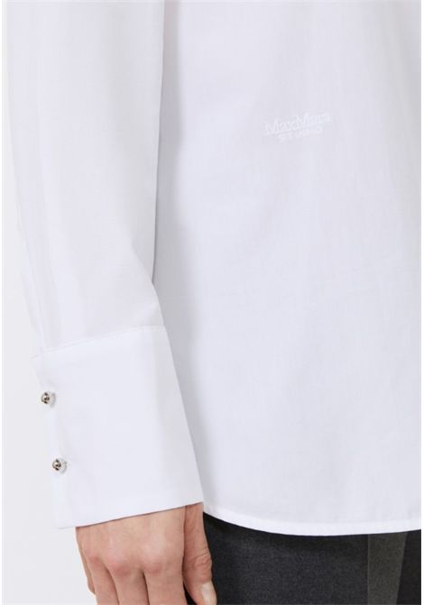 Camicia in popeline con cristalli Max Mara Studio | STAFFA001