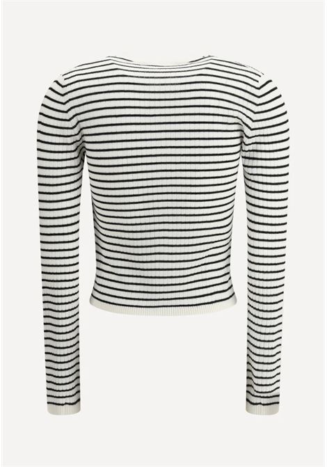 Cardigan Donna Max Mara Studio Trieste  Bianco/Nero Max Mara Studio | TRIESTE001