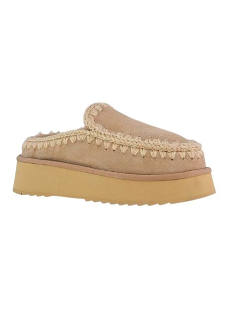 Sabot Eskimo Platform Beige Mou | 681004CAM