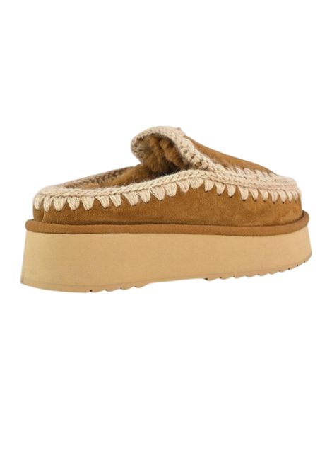 Sabot Eskimo Platform Caramel Mou | 681004COG