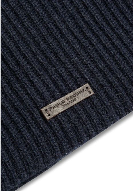 Sciarpa Girocollo in Lana Merino Blu Paolo Pecora | 3002 F0096462