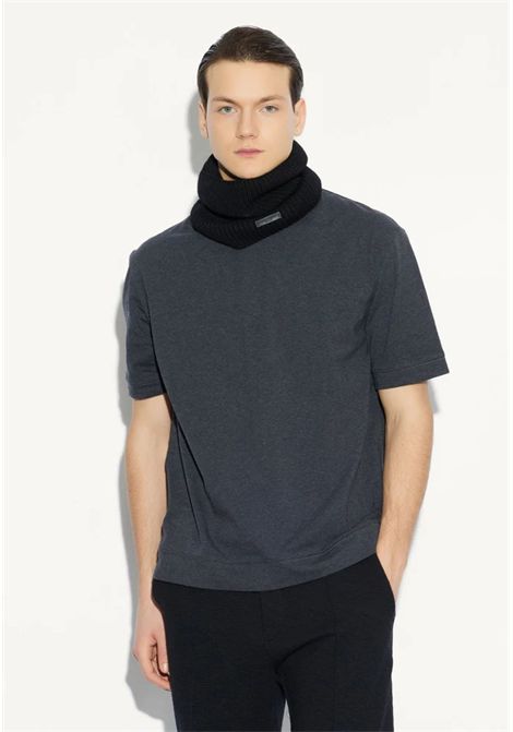 Sciarpa Girocollo in Lana Merino Blu Paolo Pecora | 3002 F0096462