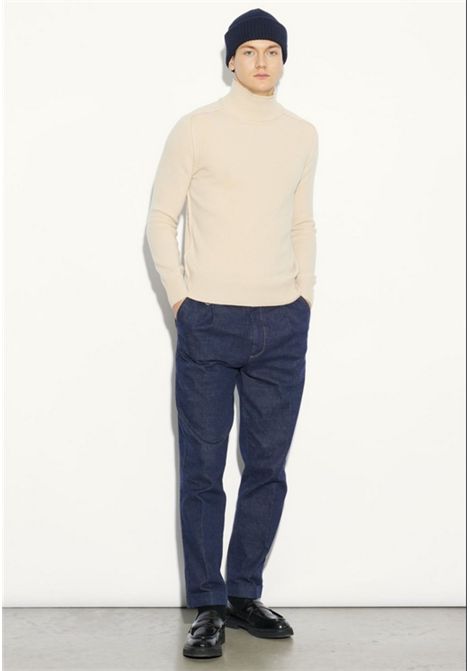 Paolo Pecora  Maglia con Doppio Collo Dolcevita in Lana Merinos Extrafine Paolo Pecora | A042 F0041102