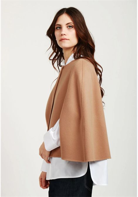 Cappa Helene Girocollo in Lana Vergine Cammello S'MaxMara | HELENE033