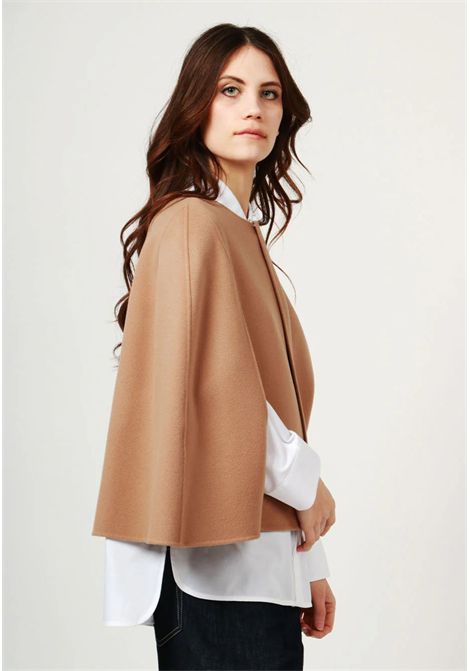 Cappa Helene Girocollo in Lana Vergine Cammello S'MaxMara | HELENE033
