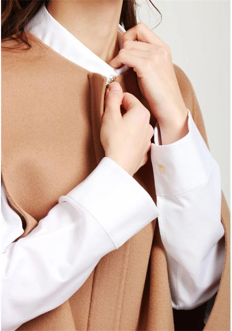 Cappa Helene Girocollo in Lana Vergine Cammello S'MaxMara | HELENE033