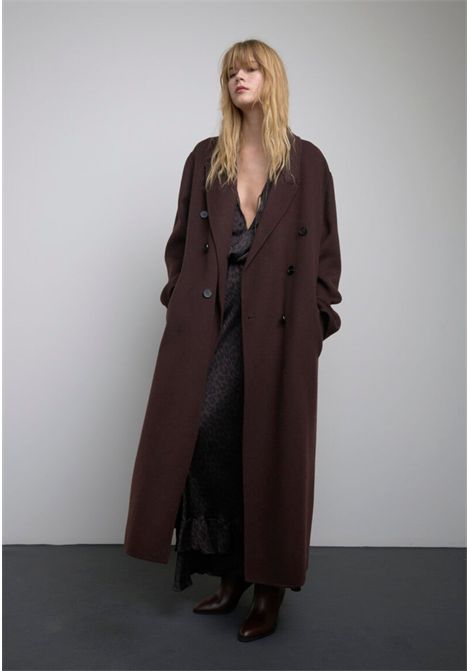 CAPPOTTO LUNGO DOPPIOPETTO IN LANA SoAllure | W33055CFOND