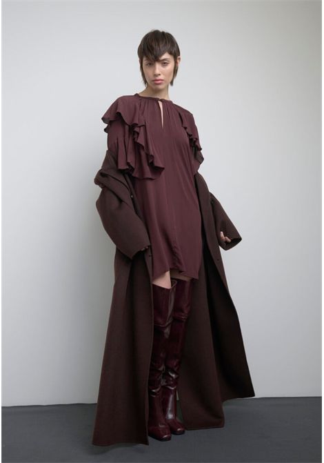 CAPPOTTO LUNGO DOPPIOPETTO IN LANA SoAllure | W33055CFOND