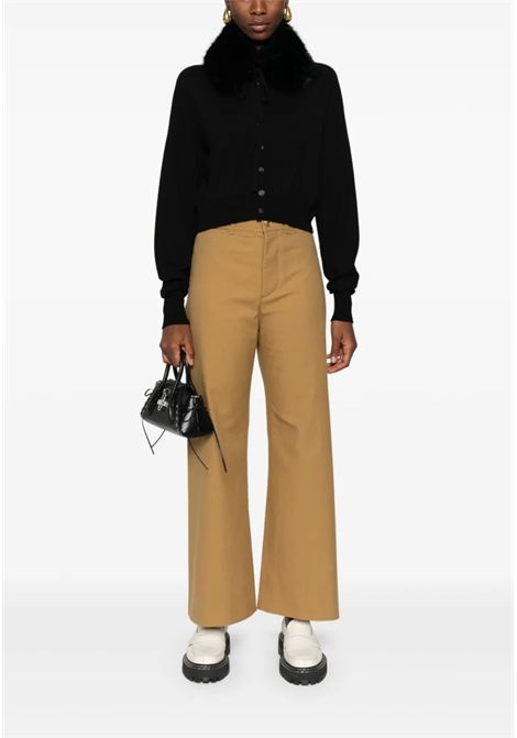 Sportmax  Cardigan in lana vergine con colletto rimovibile Sportmax | SPORT5