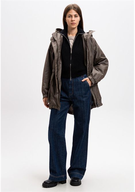 Sportmax  Cardigan corto in lana e cashmere con zip Sportmax | SVAGO5