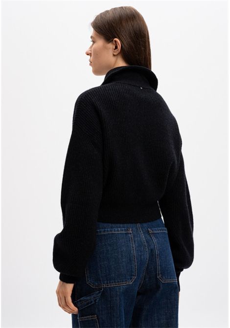 Sportmax  Cardigan corto in lana e cashmere con zip Sportmax | SVAGO5