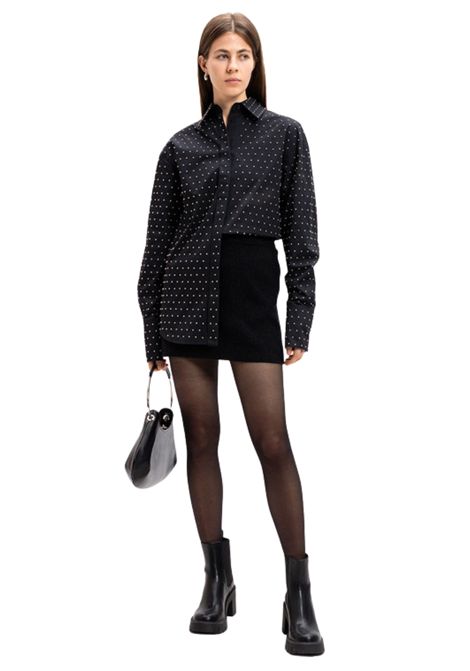 Sportmax  Minigonna in misto cashmere a coste Sportmax | TEIERA5