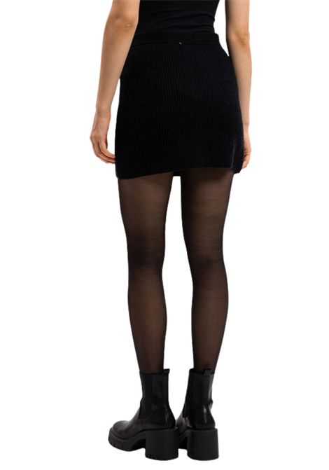 Sportmax  Minigonna in misto cashmere a coste Sportmax | TEIERA5